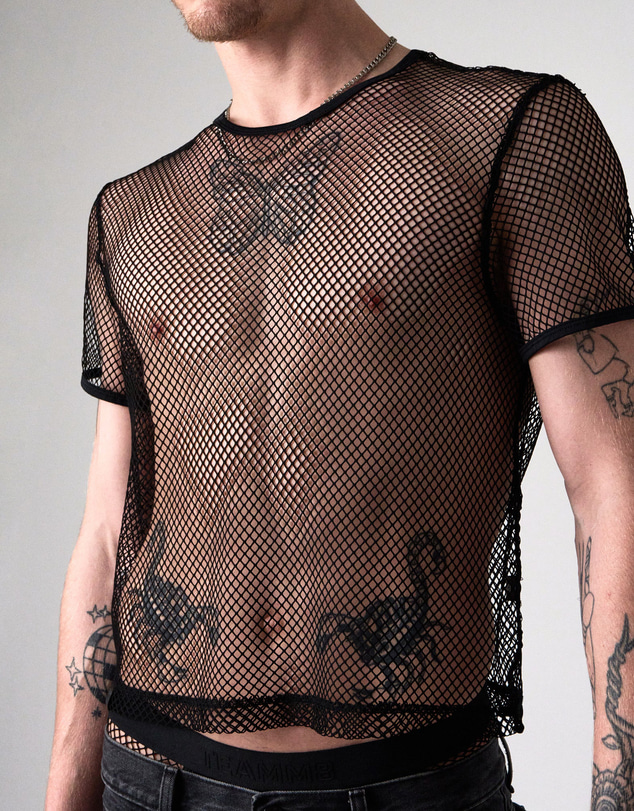 TEAMM8 - Edge Net Cropped Tee