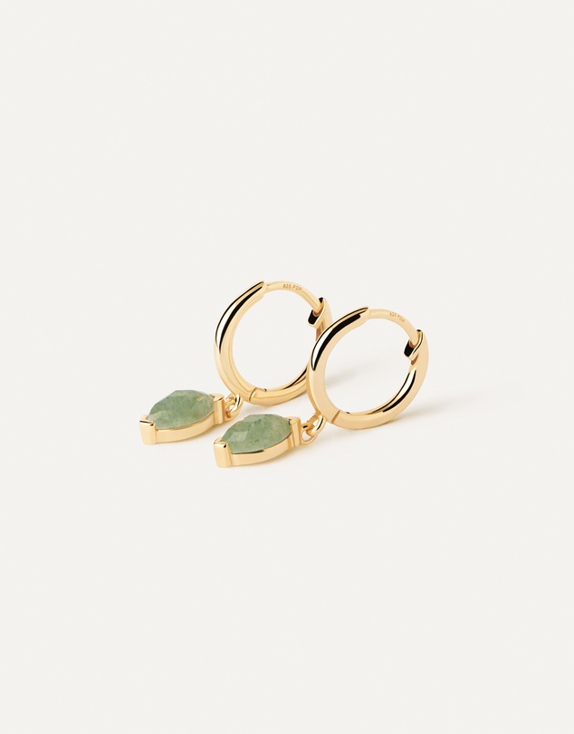 PDPAOLA - Green Aventurine Nomad Earrings