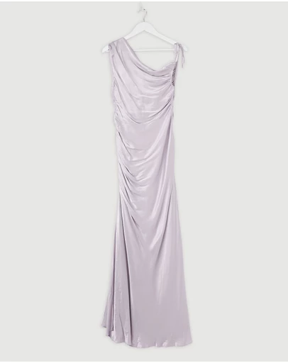 Revibe - Repaired Shona Joy La Lune Gathered Maxi Dress - AU 10