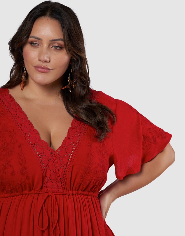 The Poetic Gypsy - Floating Clouds Maxi Dress