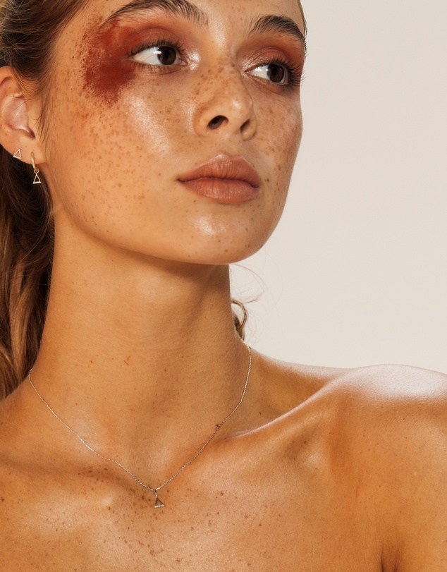 Luna Rae - Solid Gold - Fire Element Diamond Necklace