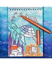 Tiger Tribe - Shimmer Colouring Set - Sea Life