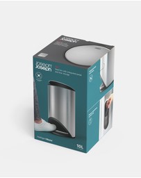 Joseph Joseph - Arc™ 10-Litre Slimline Pedal Bin with Liner Pocket - Stainless Steel
