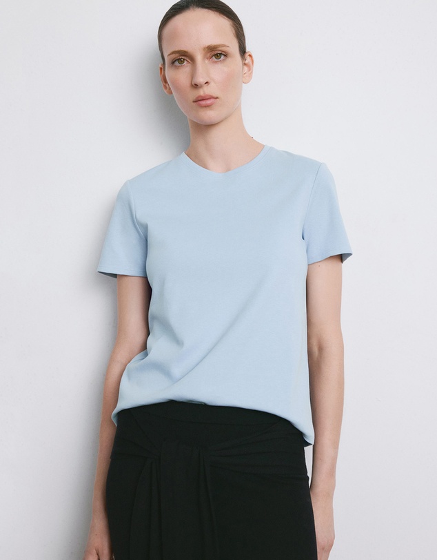 M.N.G - Short-Sleeved Cotton T-Shirt