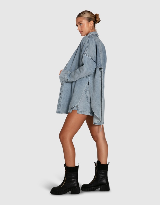 Belle & Bloom - Into Him Oversized Denim Shirt