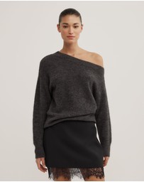 Witchery - Fluffy Asymmetric Knit