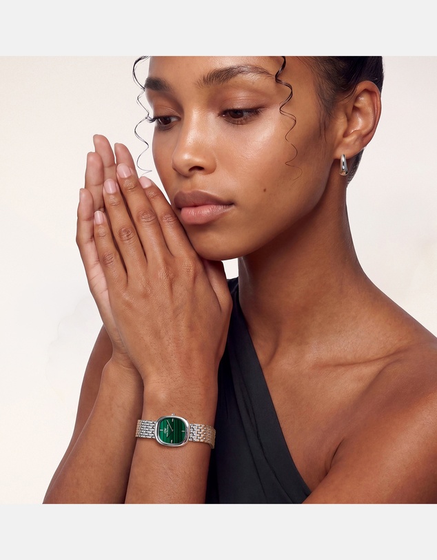 Daniel Wellington - Corta 24x28mm Malachite Grain-Link