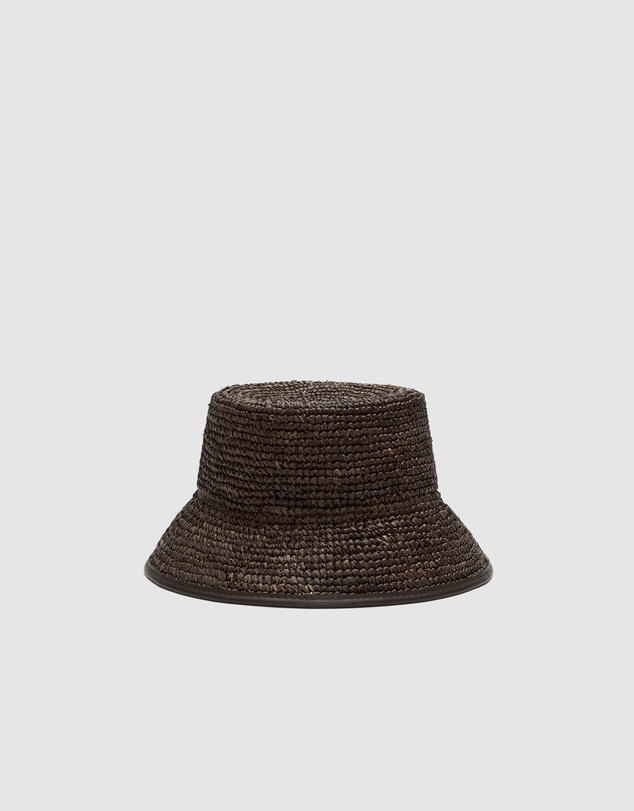Seed Heritage - Trim Detail Raffia Bucket Hat