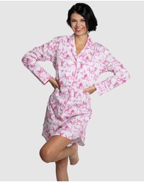 Sant And Abel - Women's Skydog Pink Night Shirt