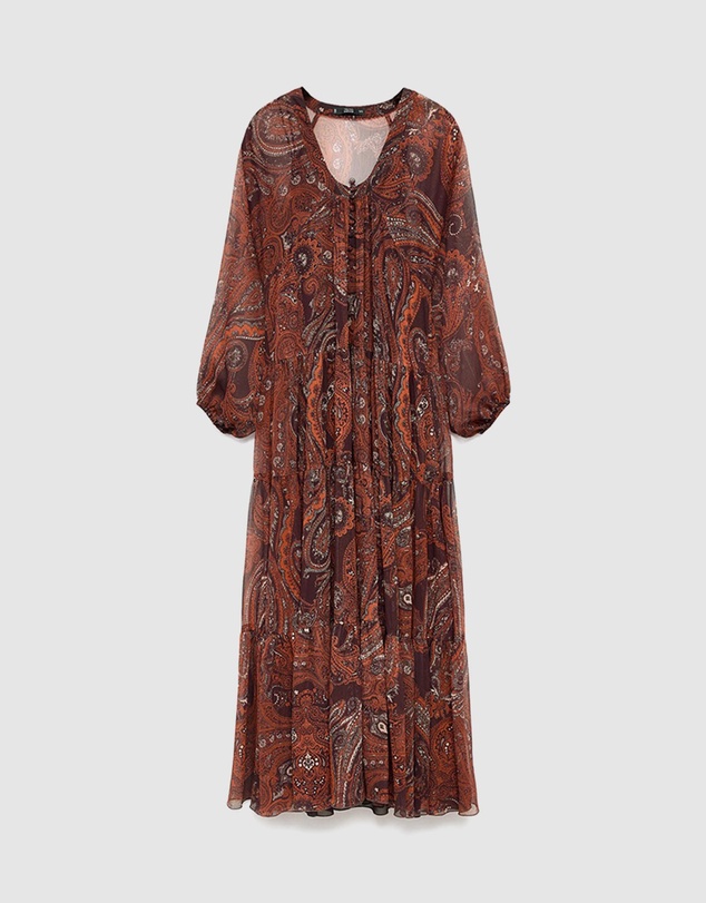 M.N.G - Paisley-Print Oversized Dress