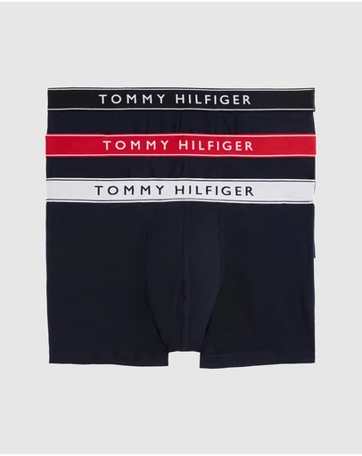 Tommy Hilfiger - 3-Pack Everyday Essentials Waistband Trunks