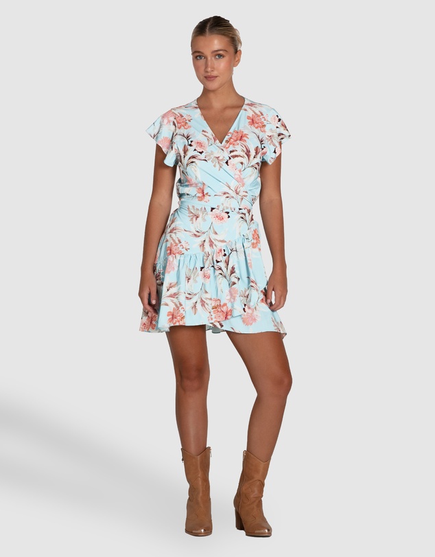 Belle & Bloom - Love Shack Mini Wrap Dress