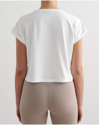 Aim'n - Soft Basic Roll-Sleeve Top