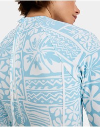 Roxy - Womens Flowers Wave Long Sleeve Onesie Rash Vest
