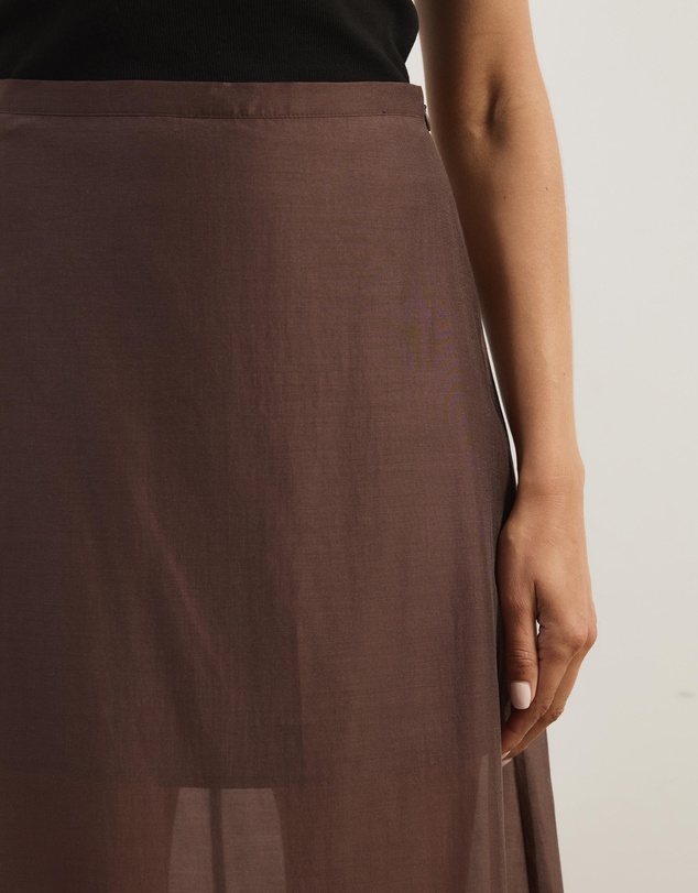 Atmos&Here - Lola Organza Sheer Maxi Skirt