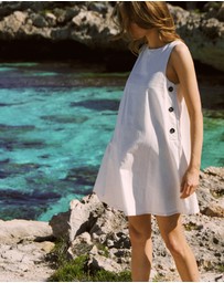 Soon Maternity - Maeve Linen Feeding Dress