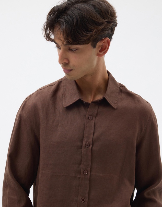 AERE - Euro Resort Linen LS Shirt
