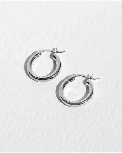 SAINT VALENTINE - Classic Hoops Small - Silver