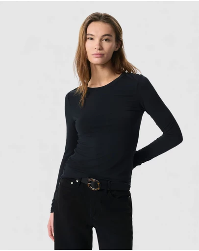 rag & bone - Luca Slim Long Sleeve Tee