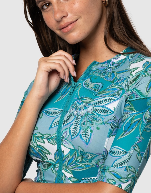 Nip Tuck Swim - Fiorenza Yvonne Full Zip Sun Safe Top