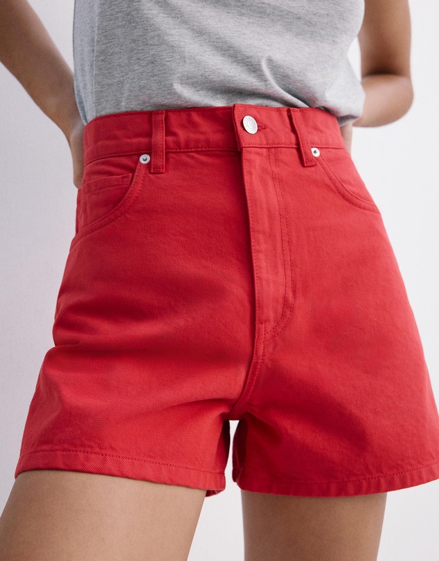 M.N.G - High-Rise Denim Shorts