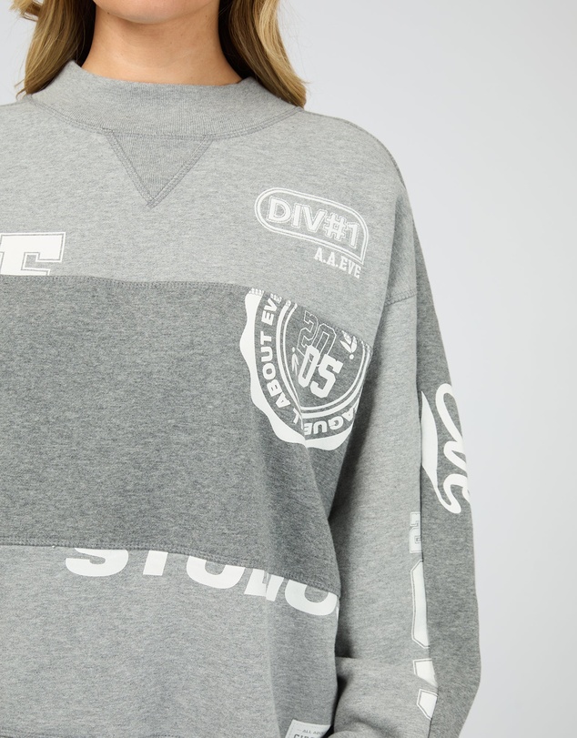 All About Eve - Kyoto Vintage Panel Crew Grey Marle