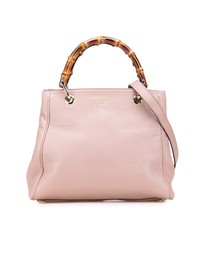 Pre-Loved by Azura Reborn - Pre-Loved Small Calfskin Bamboo Shopper Satchel
