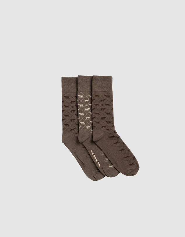 Rodd & Gunn - Argyle Street 3 Pack Socks