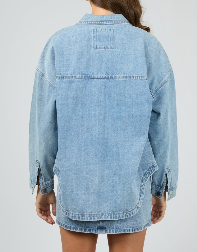 All About Eve - Dale Denim Shacket Light Blue