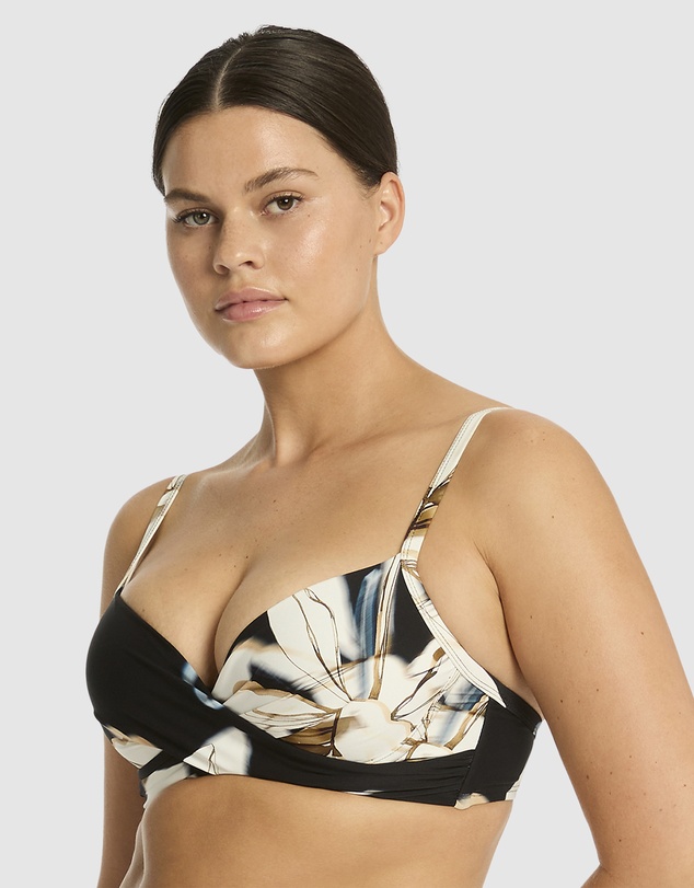 Sea Level Australia - La Luna Cross Front Moulded Underwire Bra