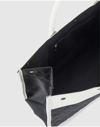 JETT BLACK - Soho Monochrome Quilted Tote Bag
