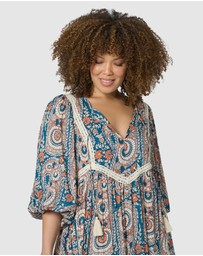 The Poetic Gypsy - Aqua Breeze Maxi Dress