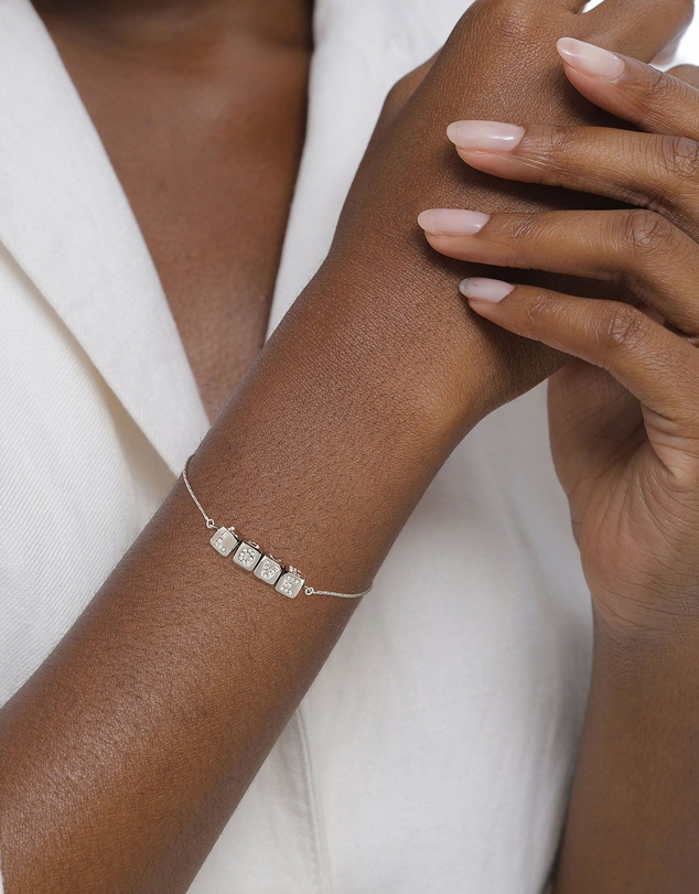 Elli Jewelry - Crystal LOVE Bracelet in 925 Silver