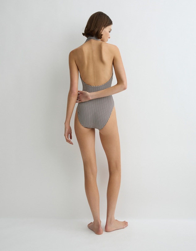 BONDI BORN - Blair One Piece - Mocha Dot (Embodee™)