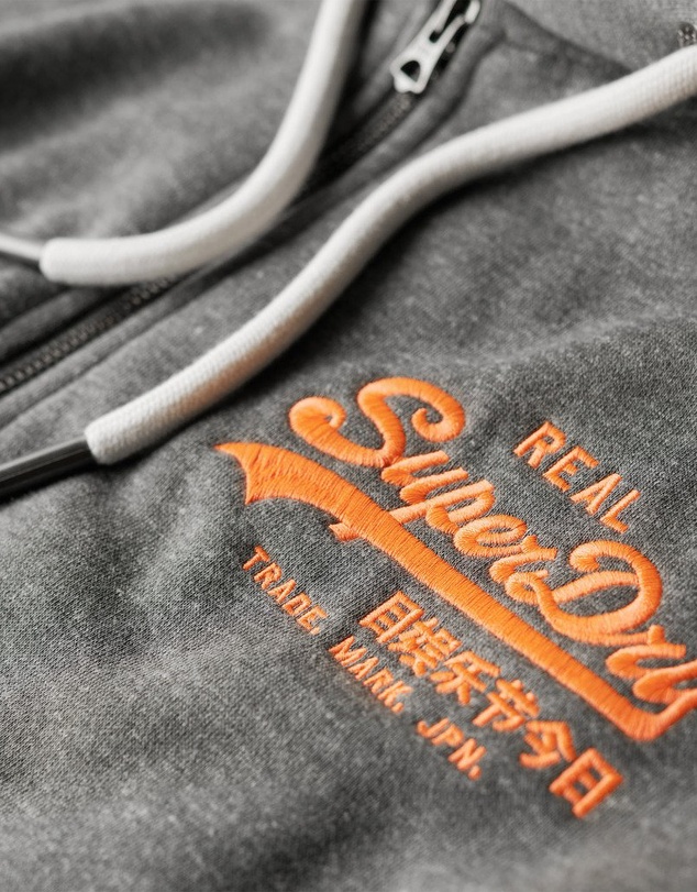 Superdry - Neon Vintage Logo Graphic Ziphood