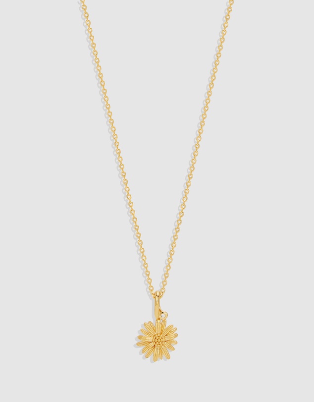 By Charlotte - Daisy April Birth Flower Necklace