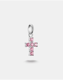 THOMAS SABO - THOMAS SABO Connect Charm cross with pink stones