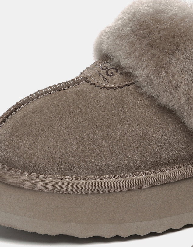 EVERAU - Australian Shepherd Ugg Waffle Platform Cow Suede Upper House Shoes