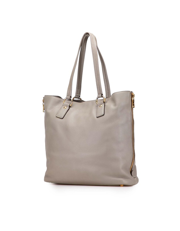 Pre-Loved by Azura Reborn - Pre-Loved Vitello Daino Side Zip Shopper Tote