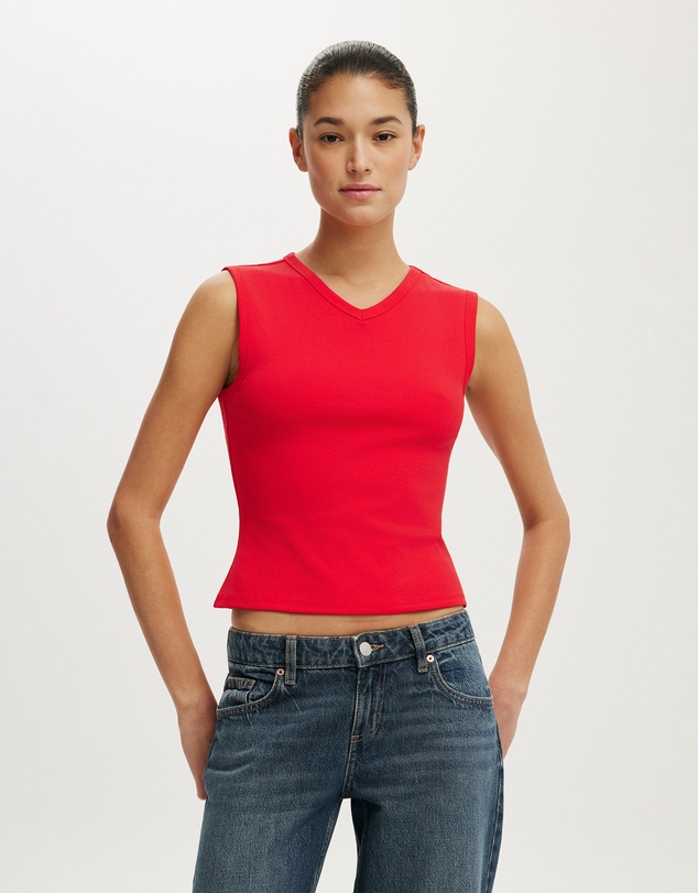 Cotton On - 90S V Neck Tank