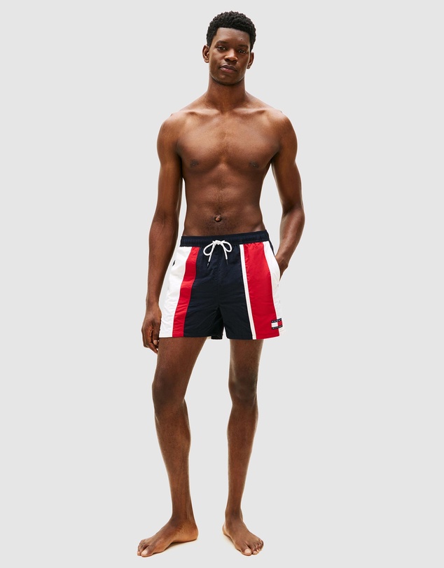 Tommy Hilfiger - Heritage Colour-Blocked Mid Length Swim Shorts