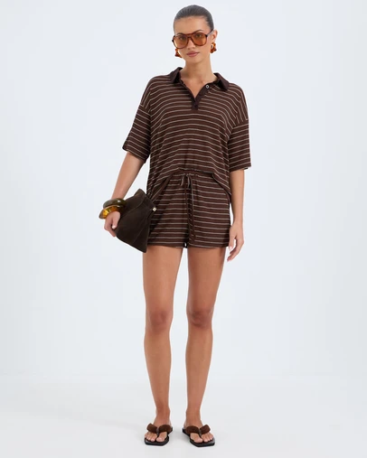 Calli - Estelle Stripe Mini Shorts
