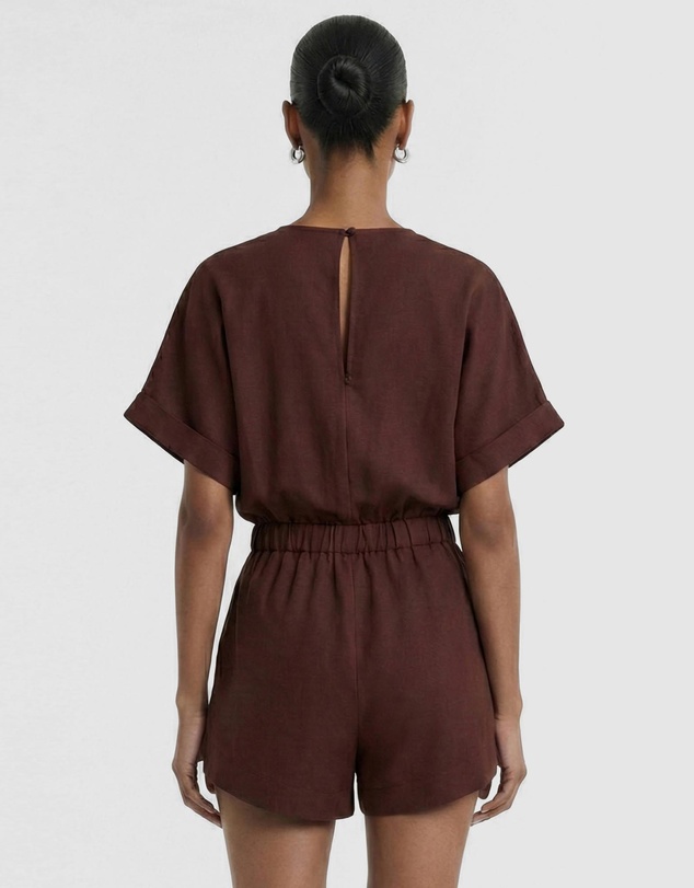 Staple the Label - Rhodes Wrap Playsuit
