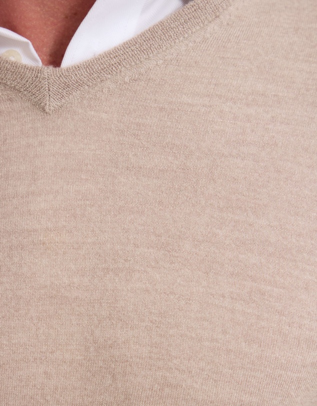Oxford - Basic V-Neck Pure Wool Pullover