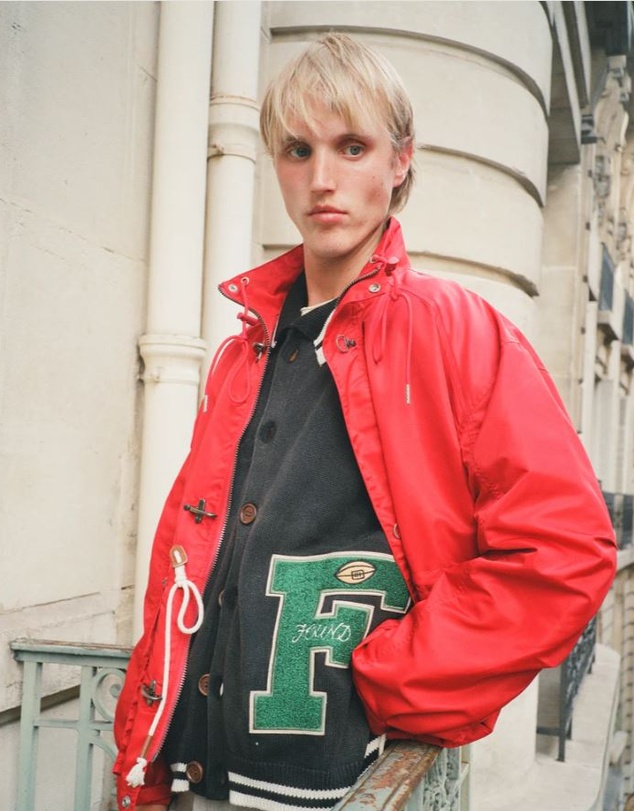 Found - Varsity Patch Collared Cardigan