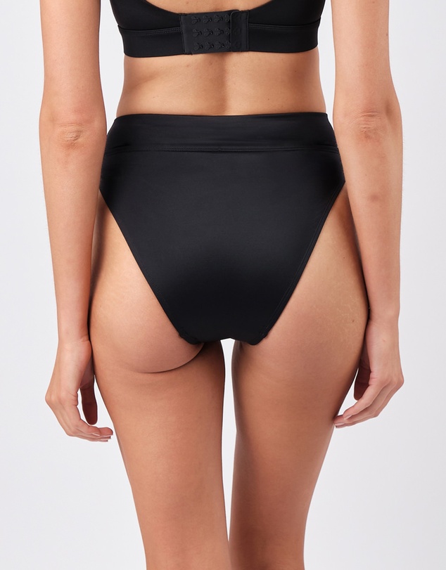 UNE PIECE - High-Cut High-Waisted Bikini Bottom