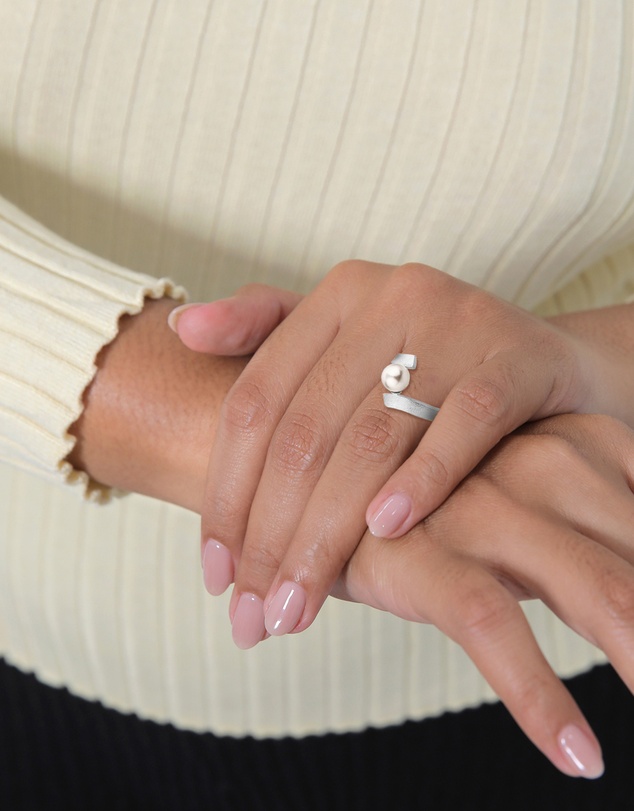 Elli Jewelry - Ring Pearl 925 Sterling Silver