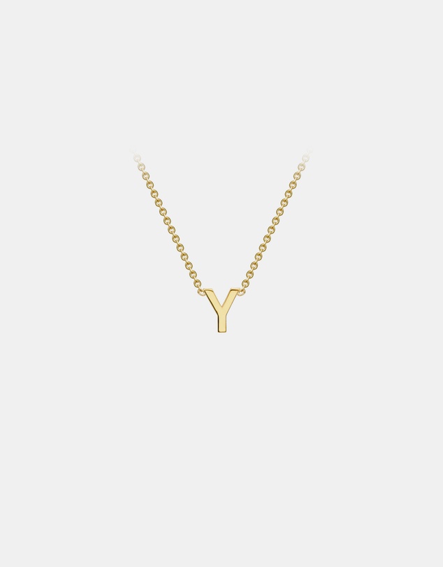 Zoe Olivia - 9K Gold Initial Y Necklace