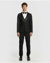 yd. - Seville Slim Tuxedo Wool Blend Suit Jacket