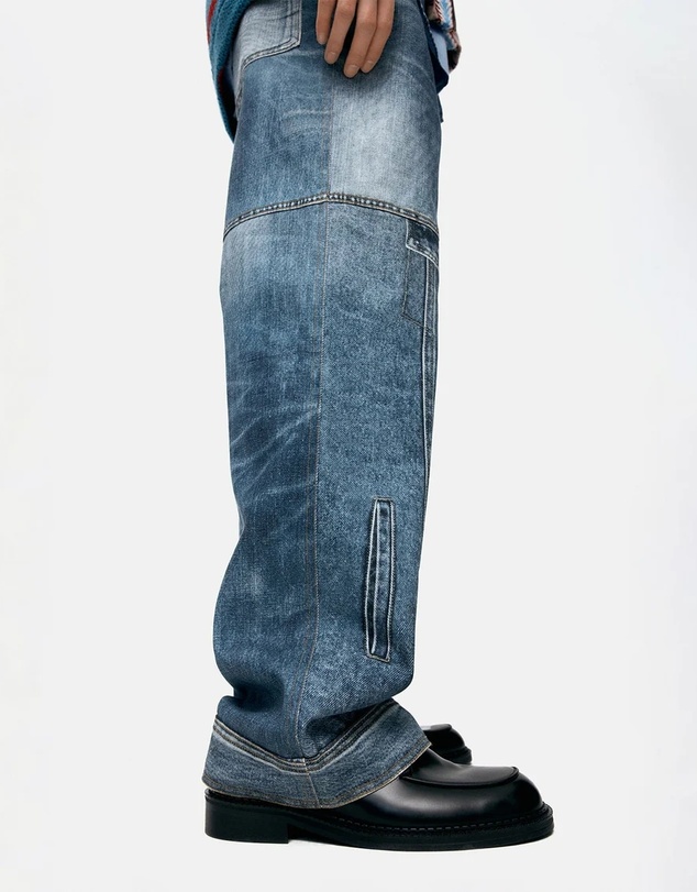Andersson Bell - Custom-Like Printed Denim Pants - Unisex